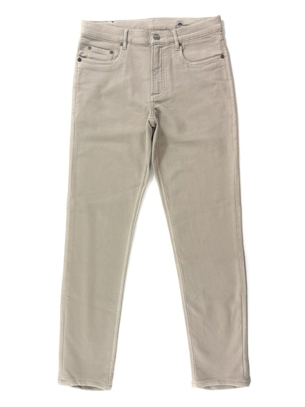 Faherty Mens Stretch Terry 5 Pocket Pants Size 30x30 Slim Fit Comfort Stone